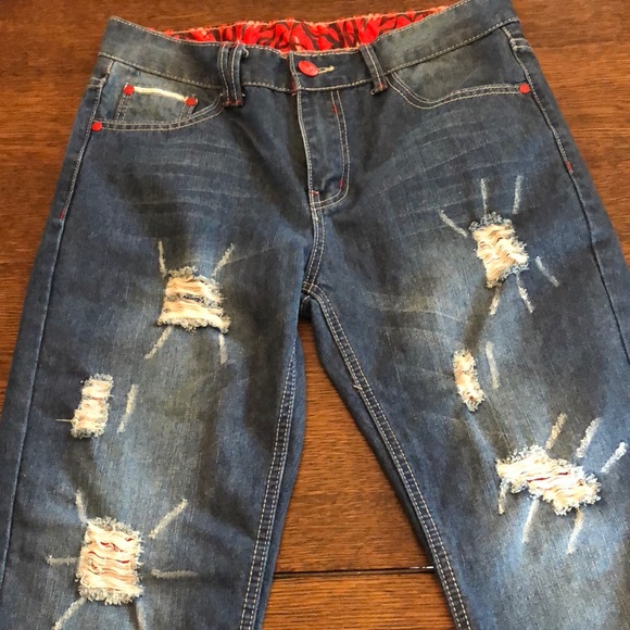 Xunchao Jeans with printed cuff - Picture 1 of 5